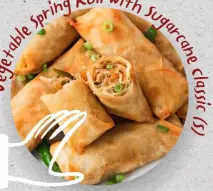 Sugarcane & Beyond Vegetable Springroll with Small Sugarcane Classic (New Release)